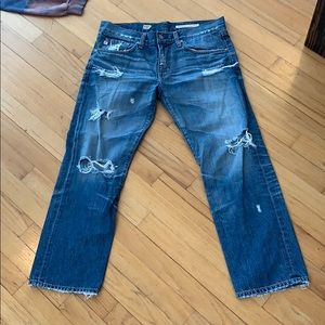 AG ex boyfriend crop jeans
